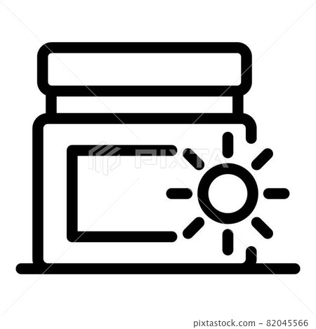 Day face cream icon, outline style 82045566