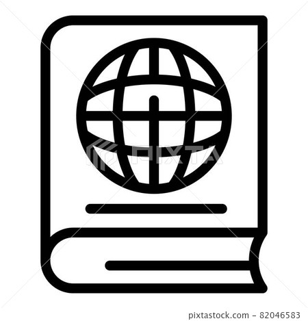 Book guide icon, outline style - Stock Illustration [82046583] - PIXTA
