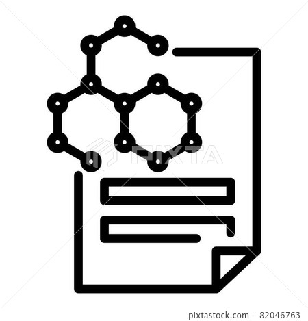 Science reporter paper icon, outline style 82046763