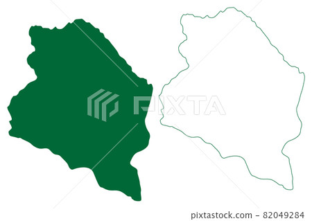 Ramban district (Jammu and Kashmir union territory, Republic of India) map vector illustration, scribble sketch Ramban map 82049284