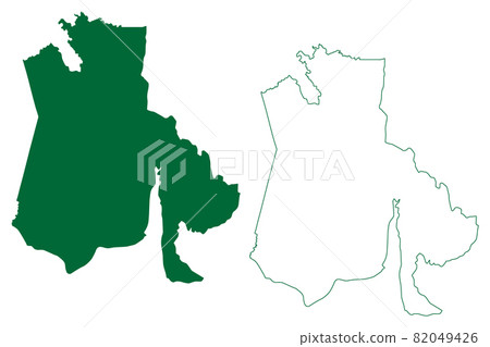 Unakoti district (Tripura State, Republic of India) map vector illustration, scribble sketch Unakoti map Unakoti district (Tripura State, Republic of India) map vector illustration, scribble sketch Unakoti map 82049426