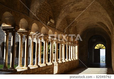 Sermoneta , Italy , Valvisciolo Abbey cloister Sermoneta , Italy , Valvisciolo Abbey cloister 82049792