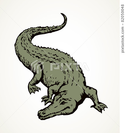 Crocodile. Vector drawing animal icon Crocodile. Vector drawing animal icon 82050048