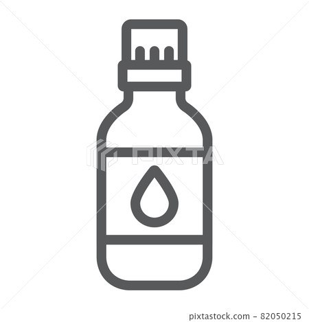Essential oil line icon, aromatherapy and cosmetic, aromatic oil sign, vector graphics, a linear pattern on a white background, eps 10. Essential oil line icon, aromatherapy and cosmetic, aromatic oil sign, vector graphics, a linear pattern on a white background, eps 10. 82050215