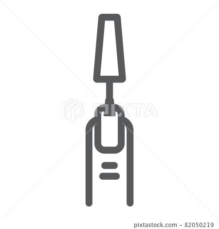 Manicure line icon, cosmetic and beauty, nail polish sign, vector graphics, a linear pattern on a white background, eps 10. 82050219