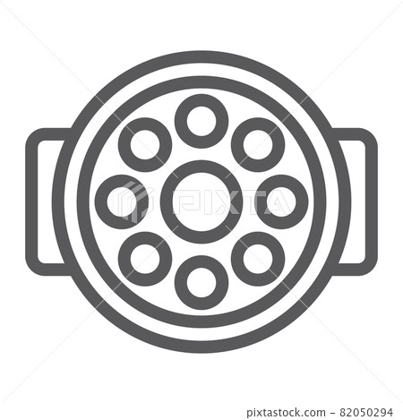 Surgical lamp line icon, medical and equipment, surgical light sign, vector graphics, a linear pattern on a white background, eps 10. Surgical lamp line icon, medical and equipment, surgical light sign, vector graphics, a linear pattern on a white background, eps 10. 82050294