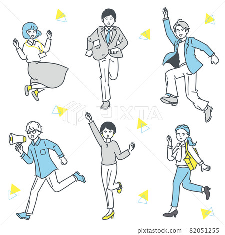 商務人物形象插畫素材集 82051255