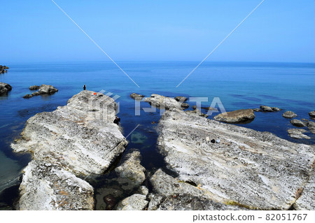 Rock landscape on the Yunohama coast Rock landscape on the Yunohama coast 82051767