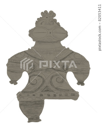 Jomon clay figure, shading device clay figure Jomon clay figure, shading device clay figure 82053411