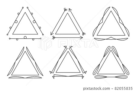 Dividers black decorative triangle frame royal set Dividers black decorative triangle frame royal set 82055835