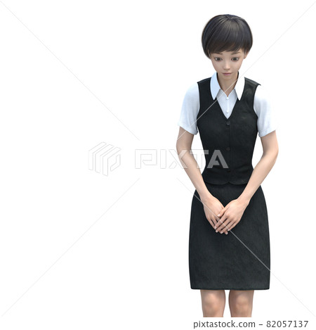 西裝鞠躬的女人 西裝鞠躬的女人 82057137