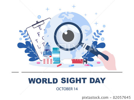 World Sight Day Background Vector Illustration Which is Commemorated Every Year for Where to Check Vision, Blindness, and Visual Impairment on the Eyes Concept World Sight Day Background Vector Illustration Which is Commemorated Every Year for Where to Check Vision, Blindness, and Visual Impairment on the Eyes Concept 82057645