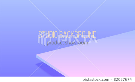 Abstract color 3D background. Studio for product 82057674