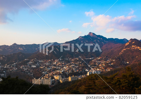 Sightseeing in Korea View from the top of Kitadake Skyway 82059125