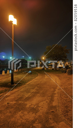 Night view from Suketobashi / Park in Tokushima City 82059516