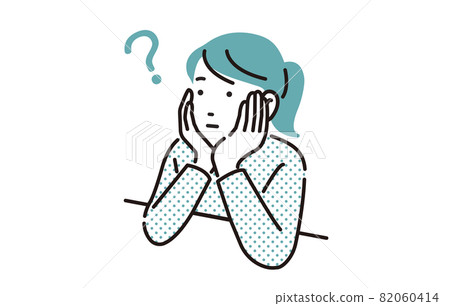 Girl thinking person 82060414