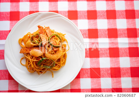 Nostalgic Neapolitan spaghetti created in Japan 82060687