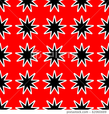 Star pattern on red background 82060889