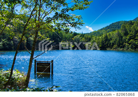 Japan Nagano Yatsugatake Forest and Pond 82065868