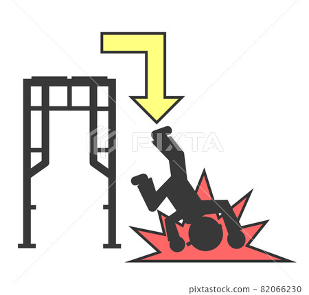 從站點的框架腳手架上掉下來的人 82066230