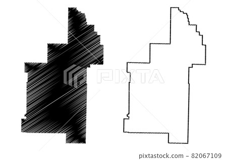 Sharp County, Arkansas (U.S. county, United States of America,USA, U.S., US) map vector illustration, scribble sketch Sharp map 82067109