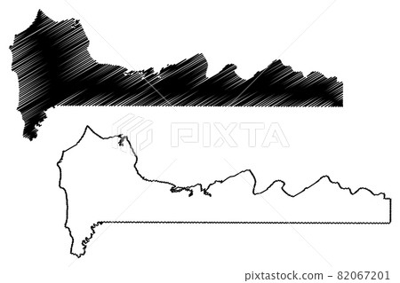 Western Division (Subdivisions of the Gambia, Republic of The Gambia) map vector illustration, scribble sketch West Coast Region map Western Division (Subdivisions of the Gambia, Republic of The Gambia) map vector illustration, scribble sketch West Coast Region map 82067201