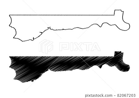 North Bank Division (Subdivisions of the Gambia, Republic of The Gambia) map vector illustration, scribble sketch North Bank Region map North Bank Division (Subdivisions of the Gambia, Republic of The Gambia) map vector illustration, scribble sketch North Bank Region map 82067203