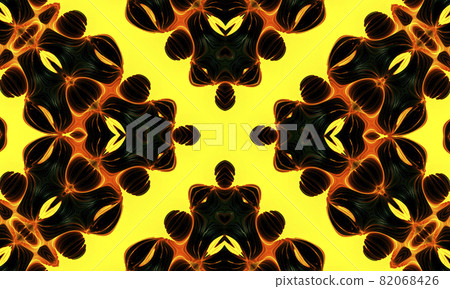 Sulphur kaleidoscope. Seamless background from natural sulphur mineral. Hell shape. Sulphur kaleidoscope. Seamless background from natural sulphur mineral. Hell shape. 82068426