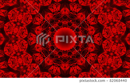 Kaleidoscope background. Abstract fractal shapes. Beautiful satanic kaleidoscope texture. Fantasy chaotic colorful fractal pattern. Unique kaleidoscope design. Inferno sign of the devil. Kaleidoscope background. Abstract fractal shapes. Beautiful satanic kaleidoscope texture. Fantasy chaotic colorful fractal pattern. Unique kaleidoscope design. Inferno sign of the devil. 82068440