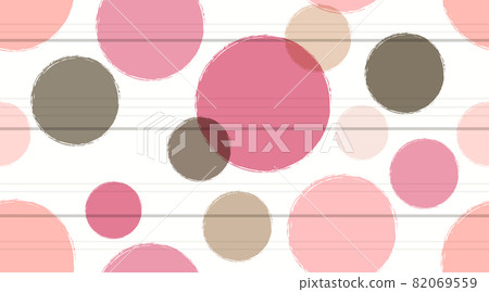 Abstract cute pastel color geometric circles seamless pattern. Modern simple hand drawn circles brush shapes texture design. Suit for printing, wrapping paper, wallpaper, card, notebook, fabric 82069559