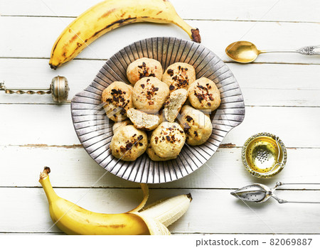 Homemade banana cookies. Homemade banana cookies. 82069887