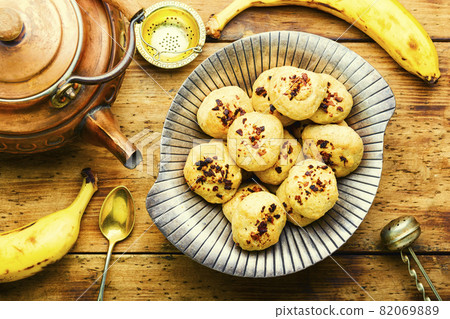 Homemade banana cookies. Homemade banana cookies. 82069889