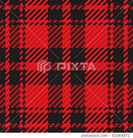 Seamless pattern of scottish tartan plaid. Repeatable background with check fabric texture. Vector backdrop striped textile print. 82069971