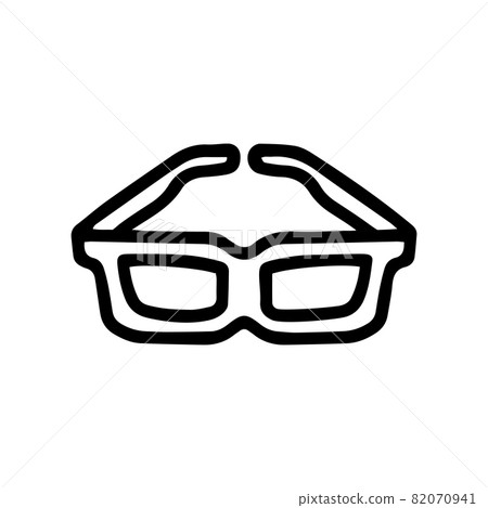glasses line vector doodle simple icon design 82070941