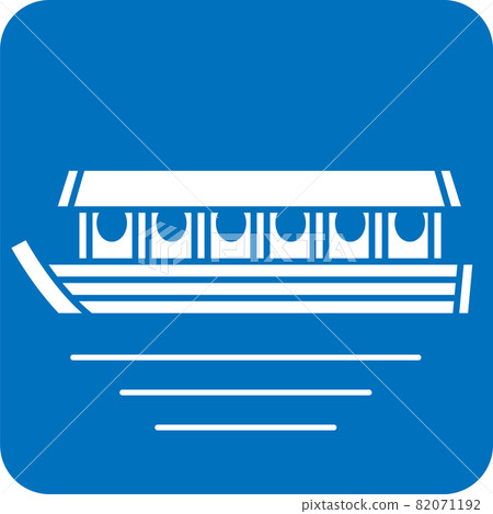 Houseboat pictogram 82071192