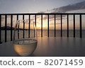 Sunset and glasses 82071459