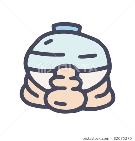 manual massager color vector doodle simple icon 82075270
