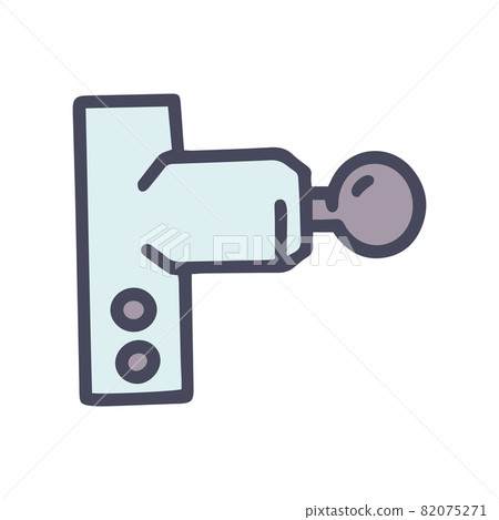 electric shock massager color vector doodle simple icon 82075271