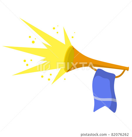 Trumpet. Musical instrument. Element of celebration and awards. 82076262