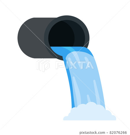 Pipe with water. Drainage system. Water supply and sewerage. Pipe with water. Drainage system. Water supply and sewerage. 82076266