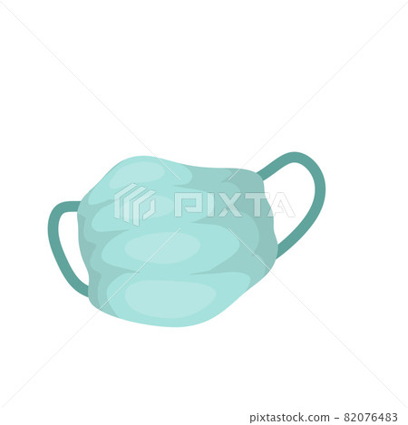Medical mask. Gauze medical blue doctor clothing. Medical mask. Gauze medical blue doctor clothing. 82076483