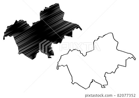 Soldanesti District (Republic of Moldova, Administrative divisions of Moldova) map vector illustration, scribble sketch Soldanesti map 82077352