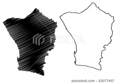 Erongo Region (Regions of Namibia, Republic of Namibia) map vector illustration, scribble sketch Erongo map Erongo Region (Regions of Namibia, Republic of Namibia) map vector illustration, scribble sketch Erongo map 82077407
