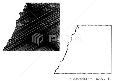 Douglas County, Colorado (U.S. county, United States of America,USA, U.S., US) map vector illustration, scribble sketch Douglas map 82077919
