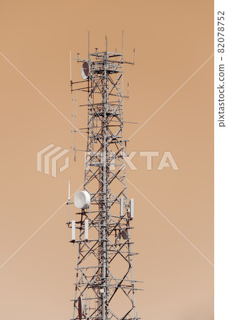 Photograph of a large steel telecommunications tower Photograph of a large steel telecommunications tower 82078752