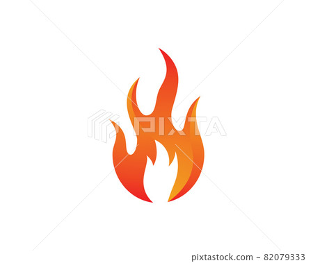 Fire symbol vector icon illustration 82079333
