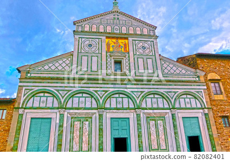San Miniato al Monte is a basilica in Florence, Italy San Miniato al Monte is a basilica in Florence, Italy 82082401