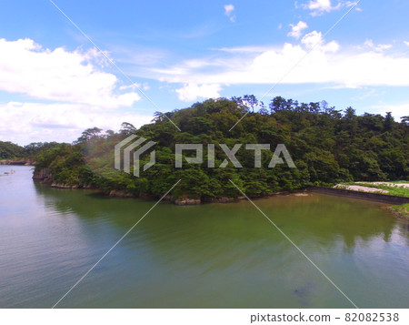 無人機鳥瞰的松島鳥瞰圖（宮城縣東松島市，Mashito角色柏木山） 82082538