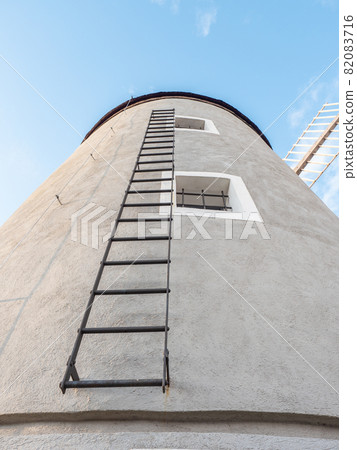 Detail of windmill in Trebic. The natural tannin was milled here Detail of windmill in Trebic. The natural tannin was milled here 82083716