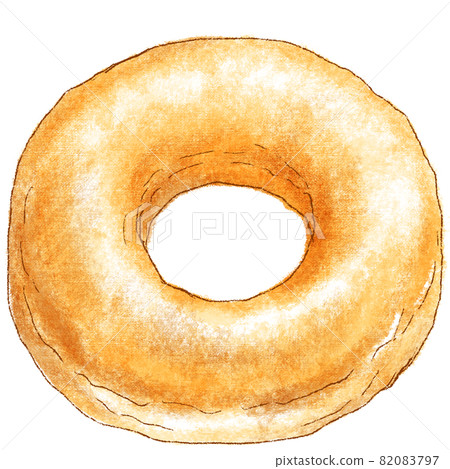 Plain donut_donut illustration 82083797